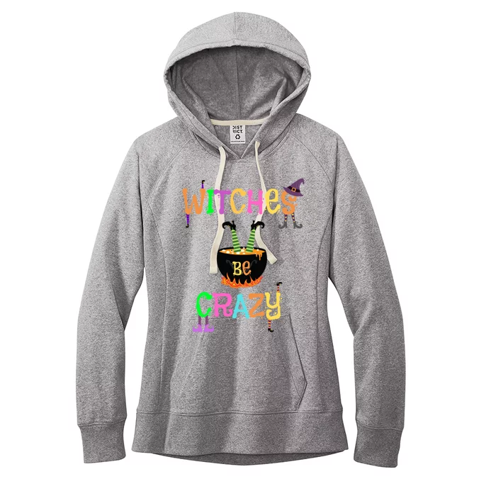 Witches Be Crazy Halloween Costume Funny Graphic Retro Cute Gift Women's Fleece Hoodie