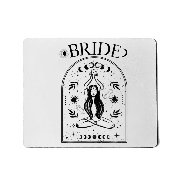 Witchy Bride Coven Tarot Celestial Gothic Bachelorette Party Mousepad