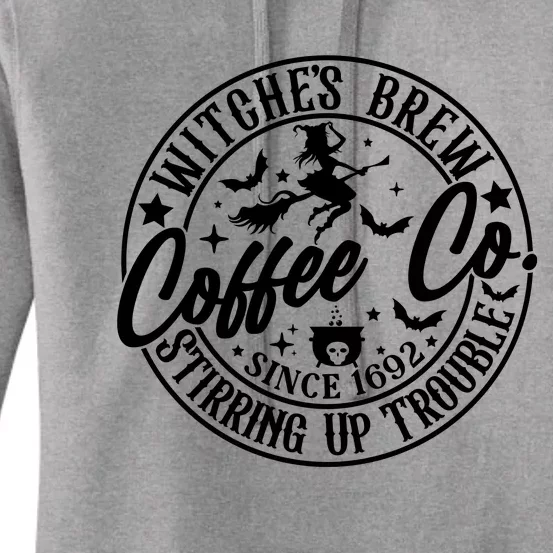 Witches Brew Coffee Halloween Graphic Women's Pullover Hoodie