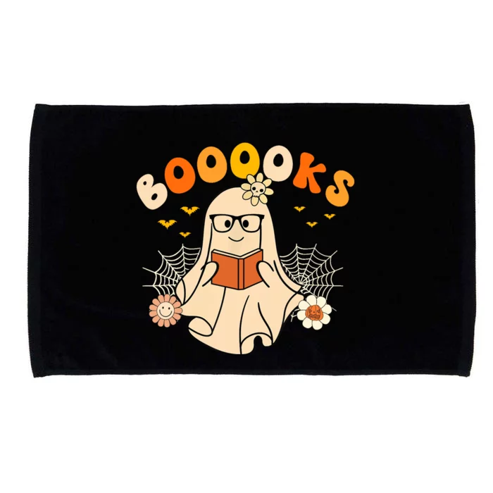 Wo Booooks Cute Ghost Reading Library Books Halloween Microfiber Hand Towel