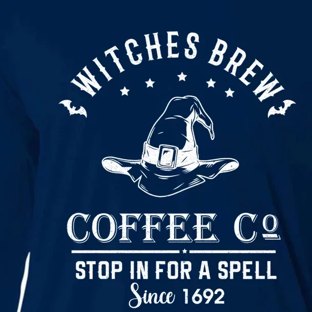 Witches Brew Coffee Co Halloween Stop For A Spell Since 1692 Cooling Performance Long Sleeve Crew