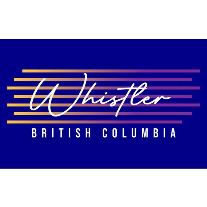 Whistler British Columbia Canada Retro Skiing Snowboarding Gift Bumper Sticker