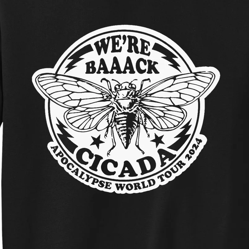 Were Back Cicada Apocalypse World Locust 2024 Tall Sweatshirt