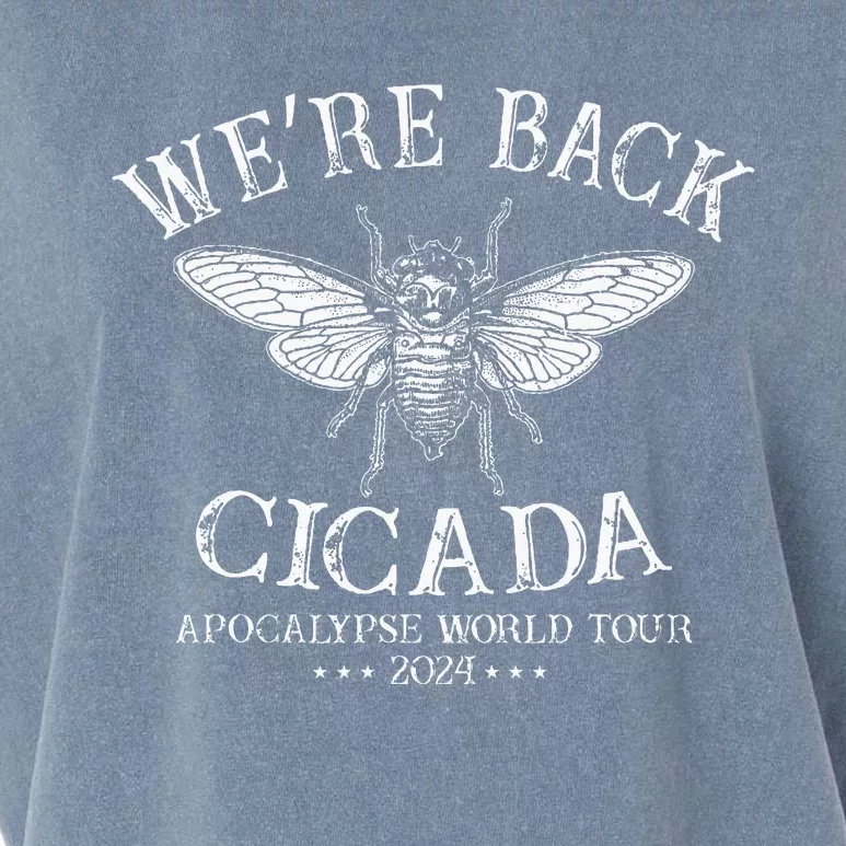 We’Re Back Cicada Apocalypse Garment-Dyed Women's Muscle Tee