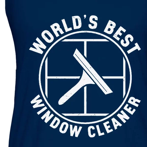 WorldS Best Cool Window Washing Professional Window Cleaner Ladies Essential Flowy Tank