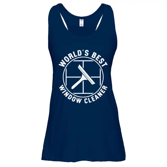 WorldS Best Cool Window Washing Professional Window Cleaner Ladies Essential Flowy Tank