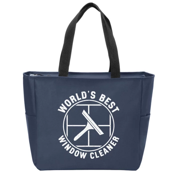 WorldS Best Cool Window Washing Professional Window Cleaner Zip Tote Bag