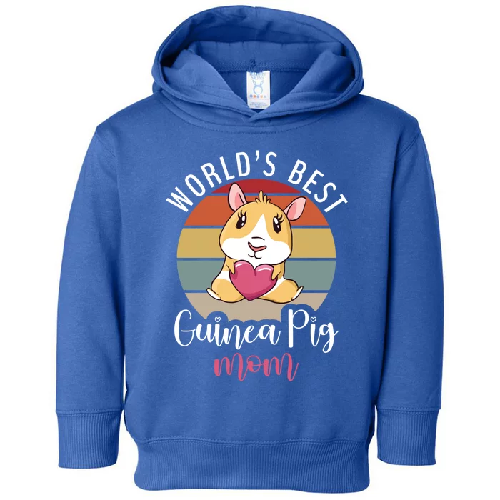 Worlds Best Cute Guinea Pig Mom Gift Toddler Hoodie