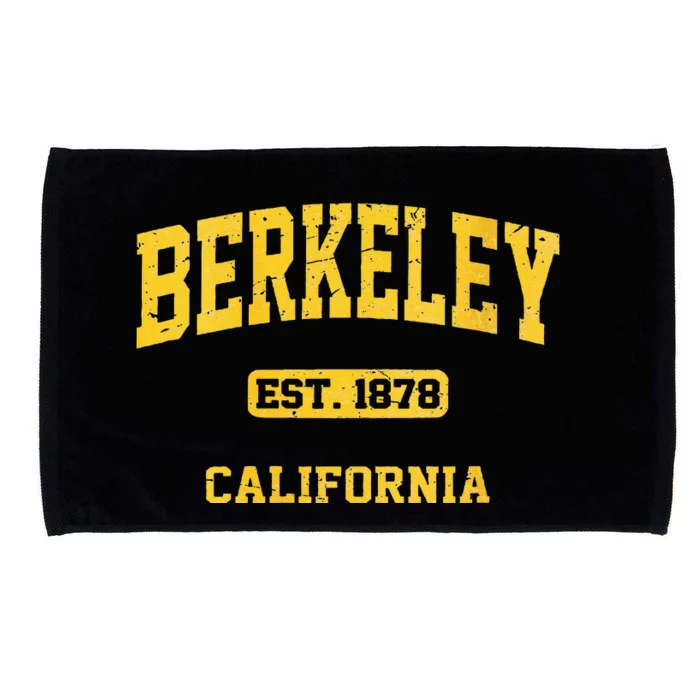 Womens Berkeley California CA Vintage State Athletic Style Microfiber Hand Towel