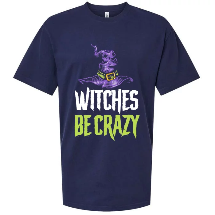 Witches Be Crazy Halloween Gift Sueded Cloud Jersey T-Shirt