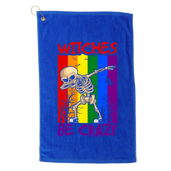 Witches Be Crazy Funny Gift Platinum Collection Golf Towel