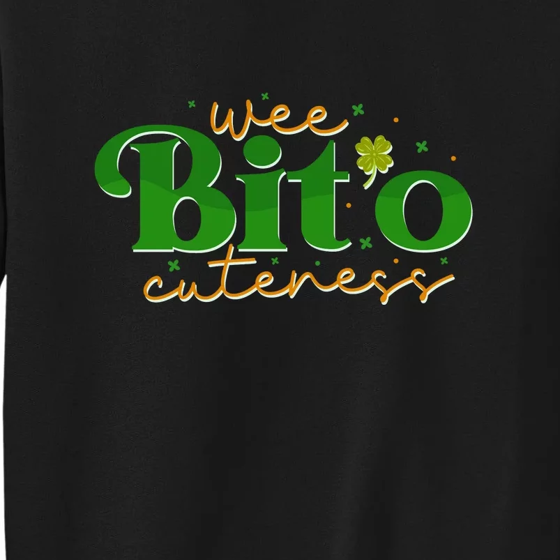 Wee Bito Cuteness Retro Funny St. Patrick's Day Tall Sweatshirt