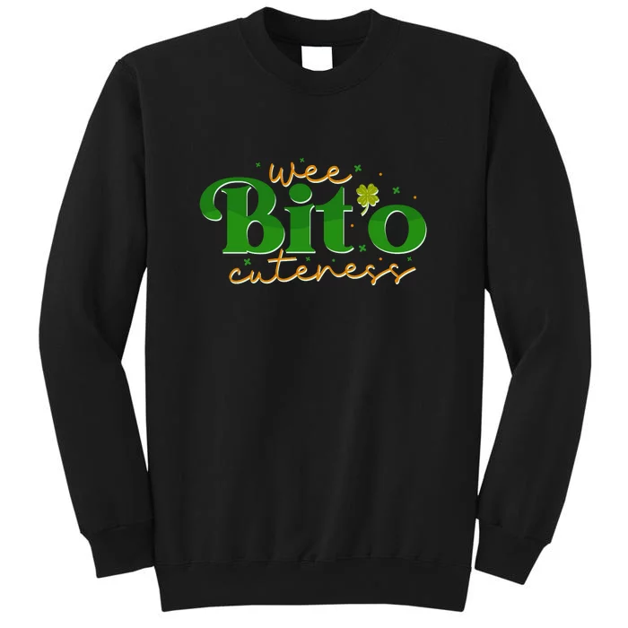 Wee Bito Cuteness Retro Funny St. Patrick's Day Tall Sweatshirt