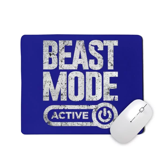 Workout Beast Cool Gift Activated Gym Mode Fitness Cross Train Meaningful Gift Mousepad