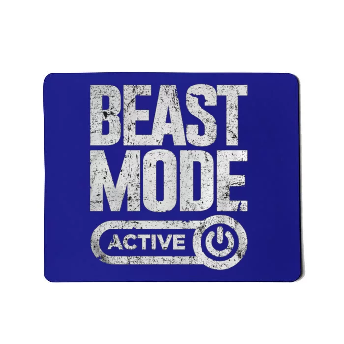 Workout Beast Cool Gift Activated Gym Mode Fitness Cross Train Meaningful Gift Mousepad