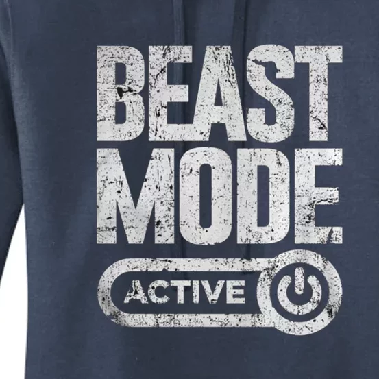 Workout Beast Cool Gift Activated Gym Mode Fitness Cross Train Meaningful Gift Women's Pullover Hoodie