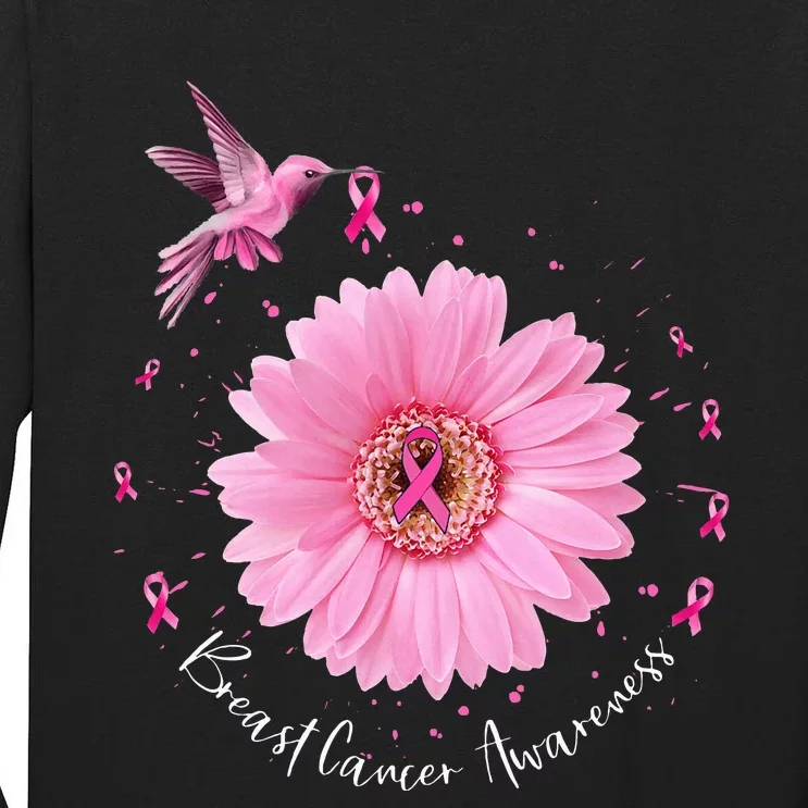 Warrior Breast Cancer Awareness Month Pink Ribbon Tall Long Sleeve T-Shirt