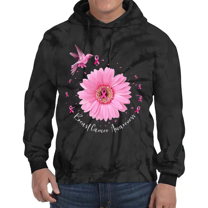 Warrior Breast Cancer Awareness Month Pink Ribbon Tie Dye Hoodie