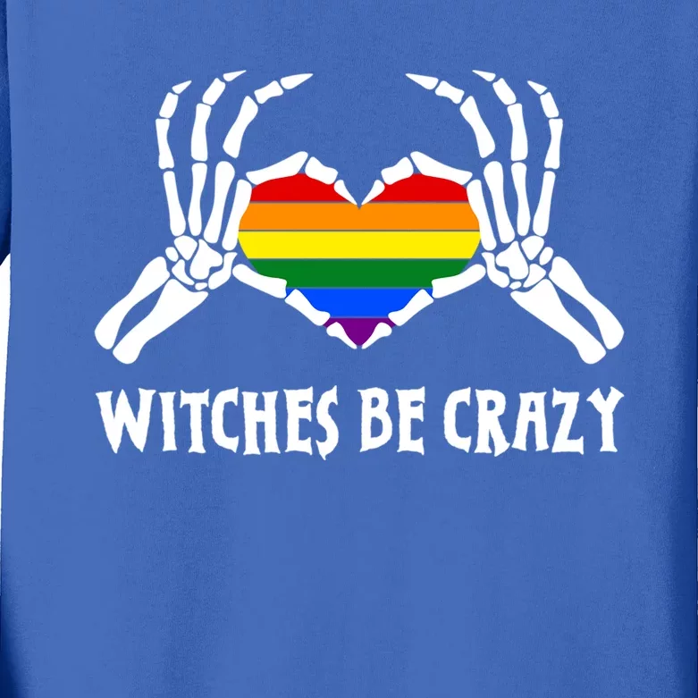 Witches Be Crazy Great Gift Kids Long Sleeve Shirt