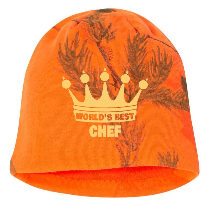 Worlds Best Chef Saying Funny Chef Gift Kati - Camo Knit Beanie