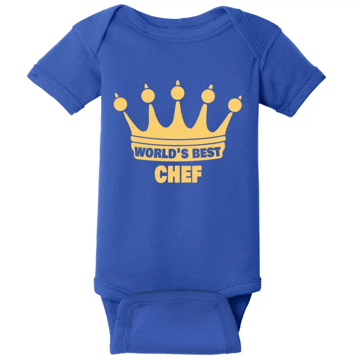 Worlds Best Chef Saying Funny Chef Gift Baby Bodysuit