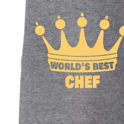 Worlds Best Chef Saying Funny Chef Gift Doggie 3-End Fleece Hoodie