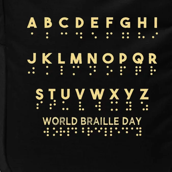 World Braille Day Blind Awareness Solidarity Impact Tech Backpack