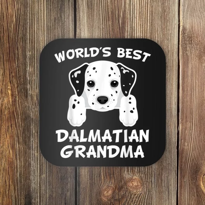 World's Best Dalmatian Grandma Dog Granddog Coaster