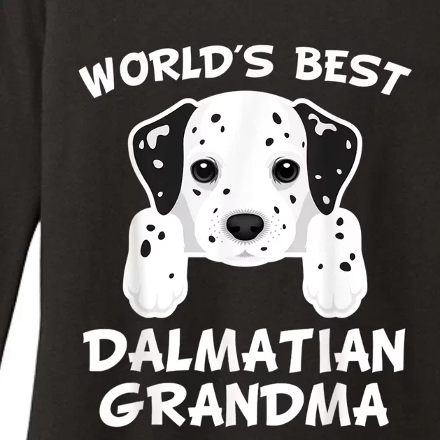 World's Best Dalmatian Grandma Dog Granddog Womens CVC Long Sleeve Shirt