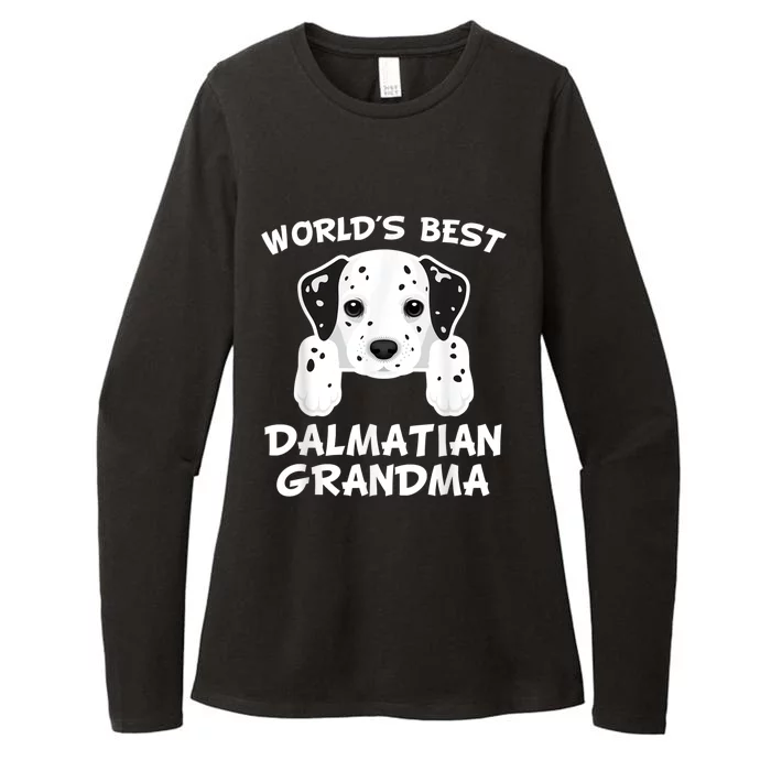 World's Best Dalmatian Grandma Dog Granddog Womens CVC Long Sleeve Shirt