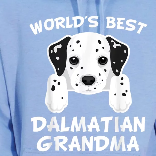 World's Best Dalmatian Grandma Dog Granddog Unisex Surf Hoodie