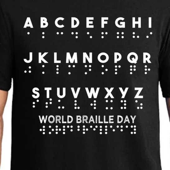 World Braille Day Blind Awareness Solidarity Pajama Set