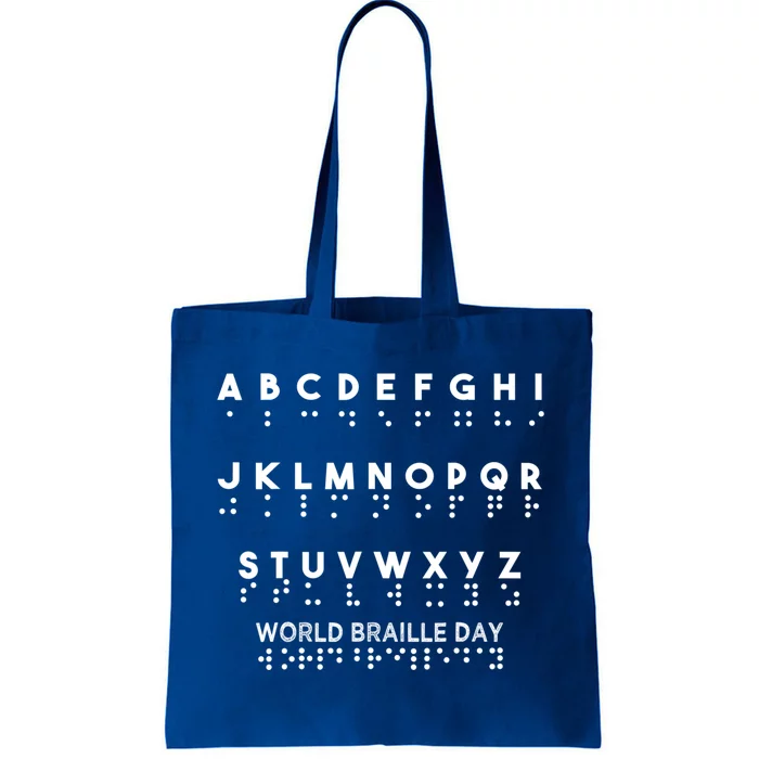 World Braille Day Blind Awareness Solidarity Tote Bag