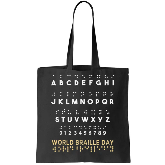 World Braille Day Blind Awareness Solidarity Tote Bag