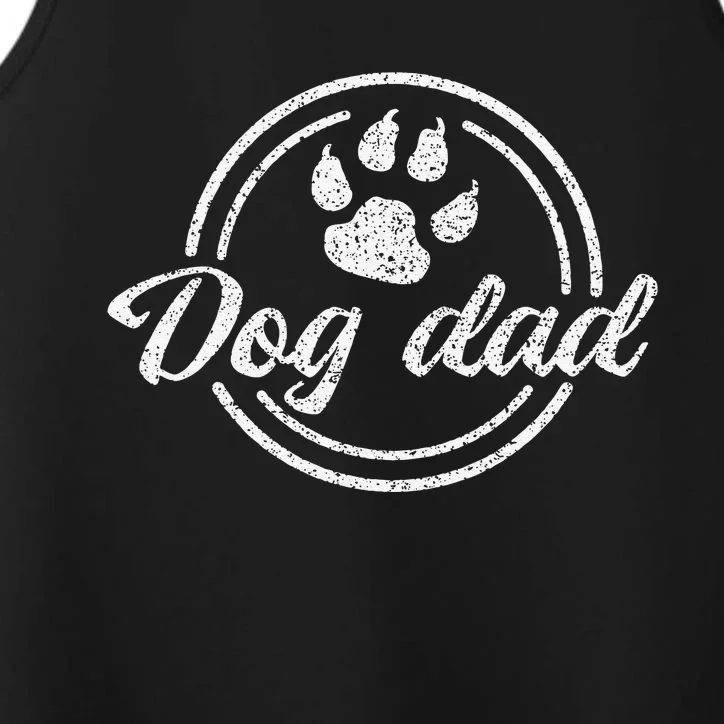 Worlds Best Dog Dad Ever Father Day Dad Dog Lovers Performance Tank