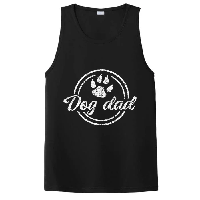 Worlds Best Dog Dad Ever Father Day Dad Dog Lovers Performance Tank