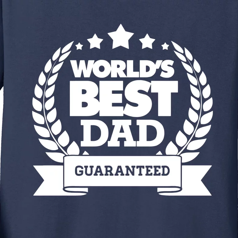 Worlds Best Dad Kids Long Sleeve Shirt