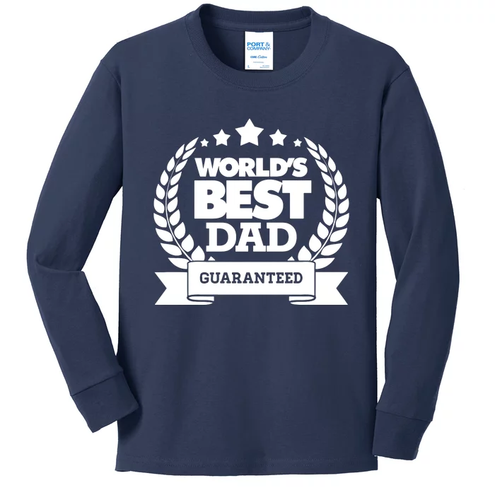 Worlds Best Dad Kids Long Sleeve Shirt