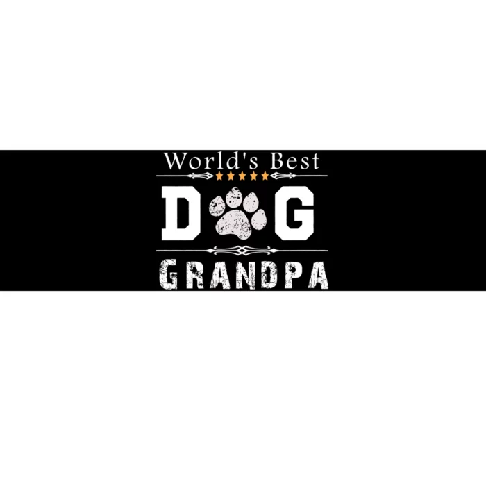 WorldS Best Dog Grandpa Bumper Sticker