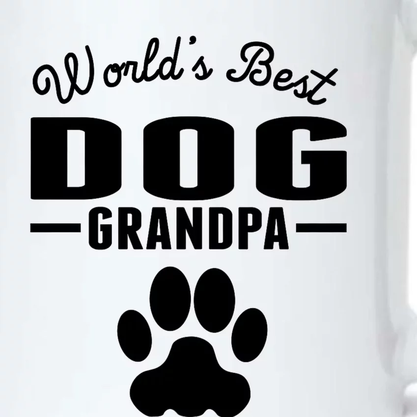 WorldS Best Dog Grandpa Black Color Changing Mug