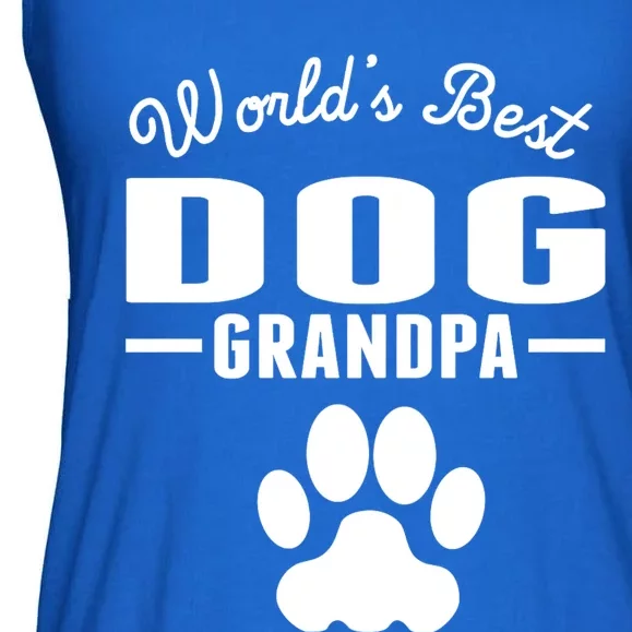 WorldS Best Dog Grandpa Ladies Essential Flowy Tank