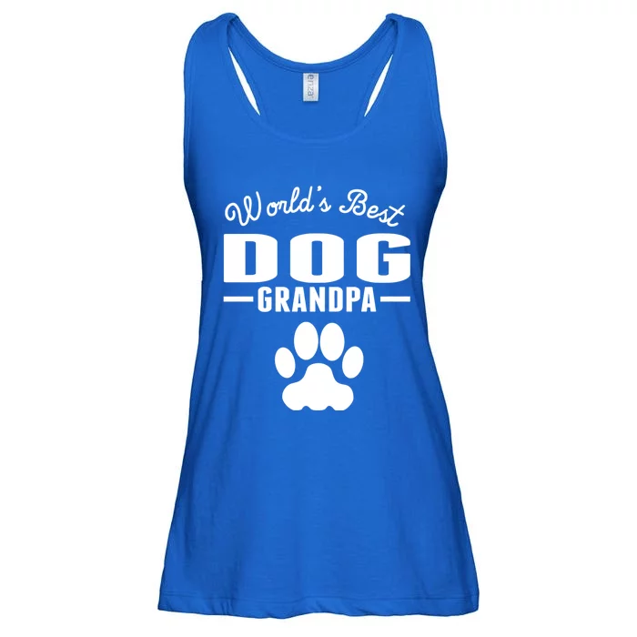 WorldS Best Dog Grandpa Ladies Essential Flowy Tank