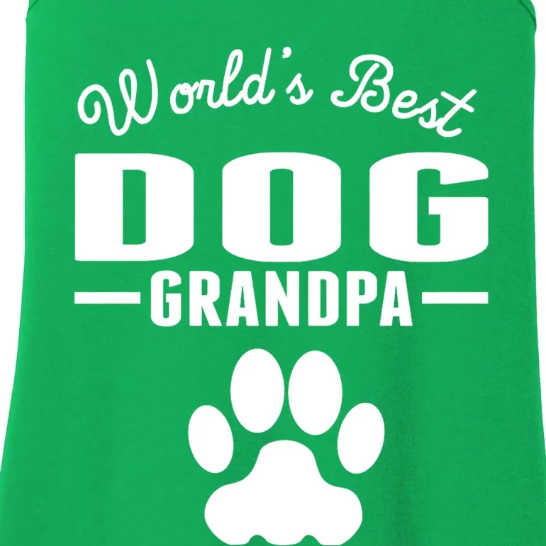 WorldS Best Dog Grandpa Ladies Essential Tank