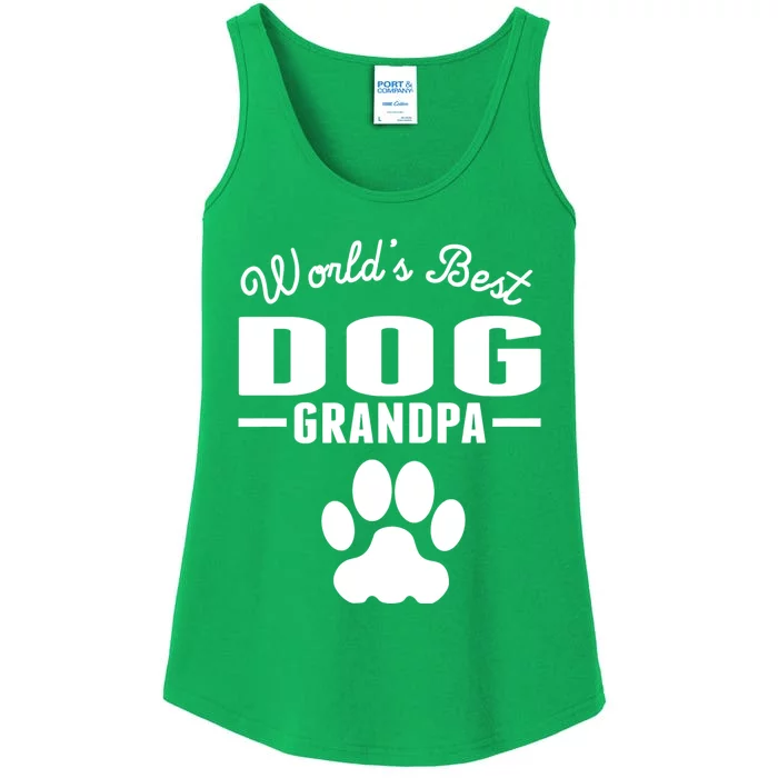 WorldS Best Dog Grandpa Ladies Essential Tank