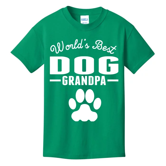 WorldS Best Dog Grandpa Kids T-Shirt