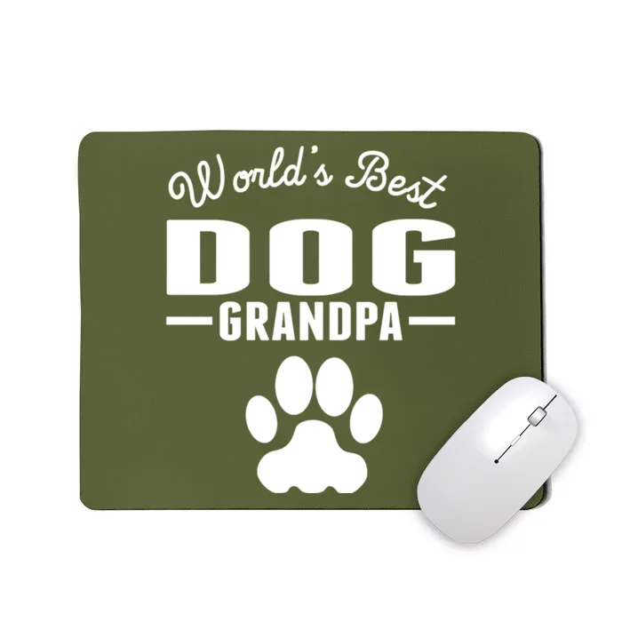 WorldS Best Dog Grandpa Mousepad