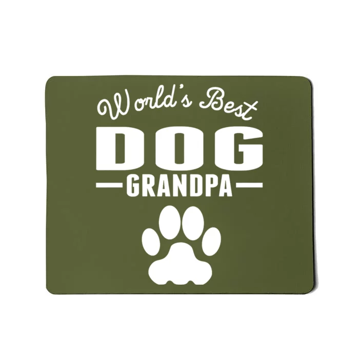 WorldS Best Dog Grandpa Mousepad