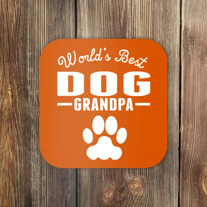 WorldS Best Dog Grandpa Coaster