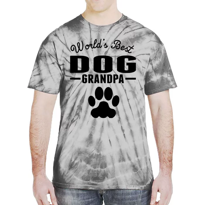 WorldS Best Dog Grandpa Tie-Dye T-Shirt