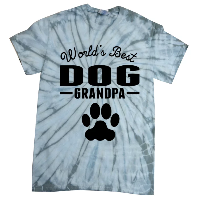 WorldS Best Dog Grandpa Tie-Dye T-Shirt